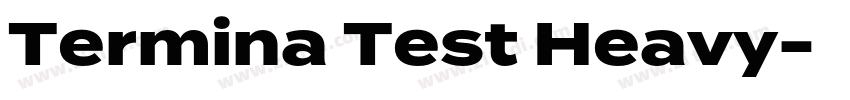 Termina Test Heavy字体转换